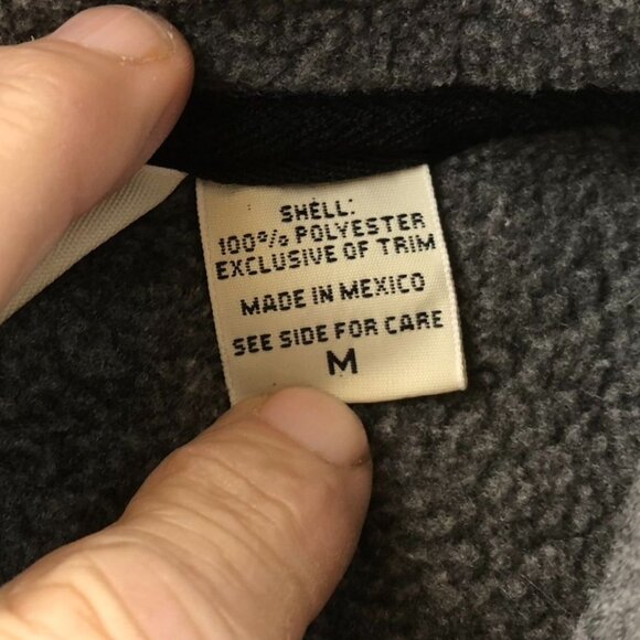 Eddie Bauer Women Vest Jacket Medium Full Zip Polartec Stand Up Collar Cozy Gray - Picture 3 of 14